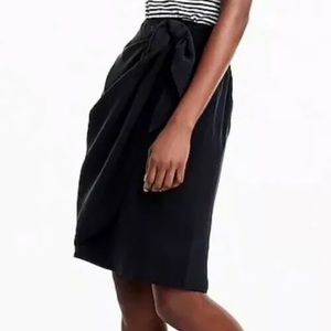 Jcrew Japanese Wrap Cupro Skirt